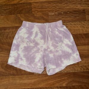 LA Hearts Purple Tye Dye Shorts